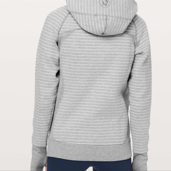 Lululemon scuba zip up hoodie with stripes - Picture 3 of 6